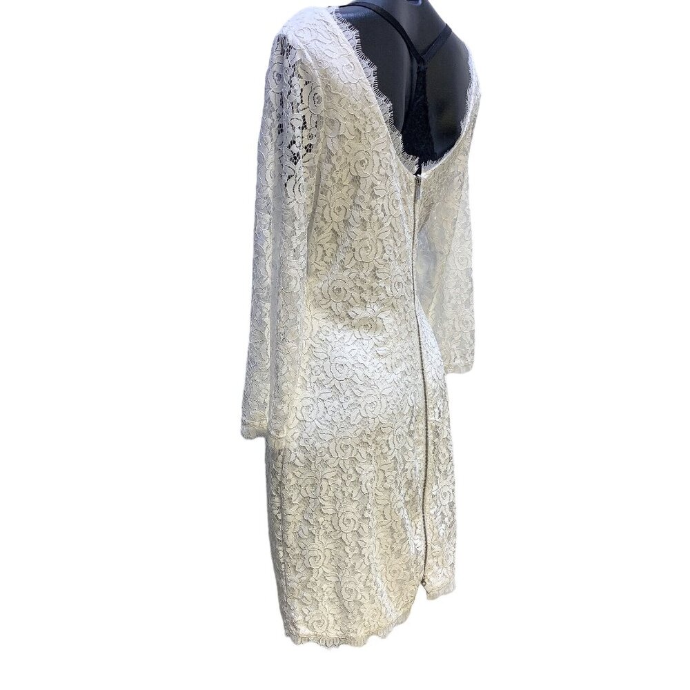 NWT Diane Von Furstenberg White Lace Dress 14 - Picture 5 of 10